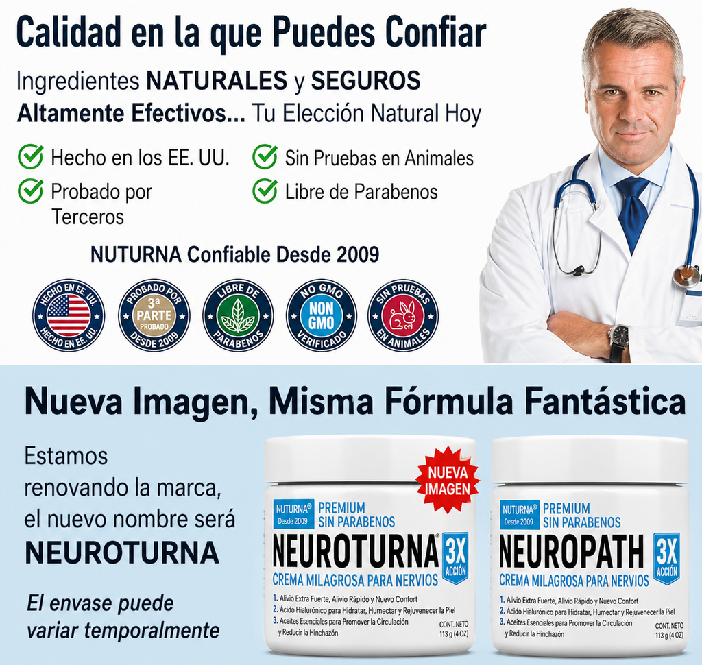 Crema Calmante para Neuropatía y Nervios