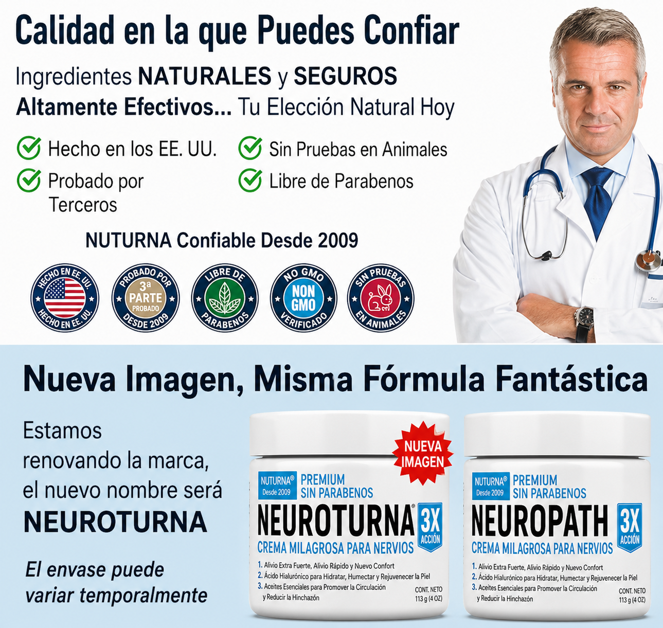 Crema Calmante para Neuropatía y Nervios