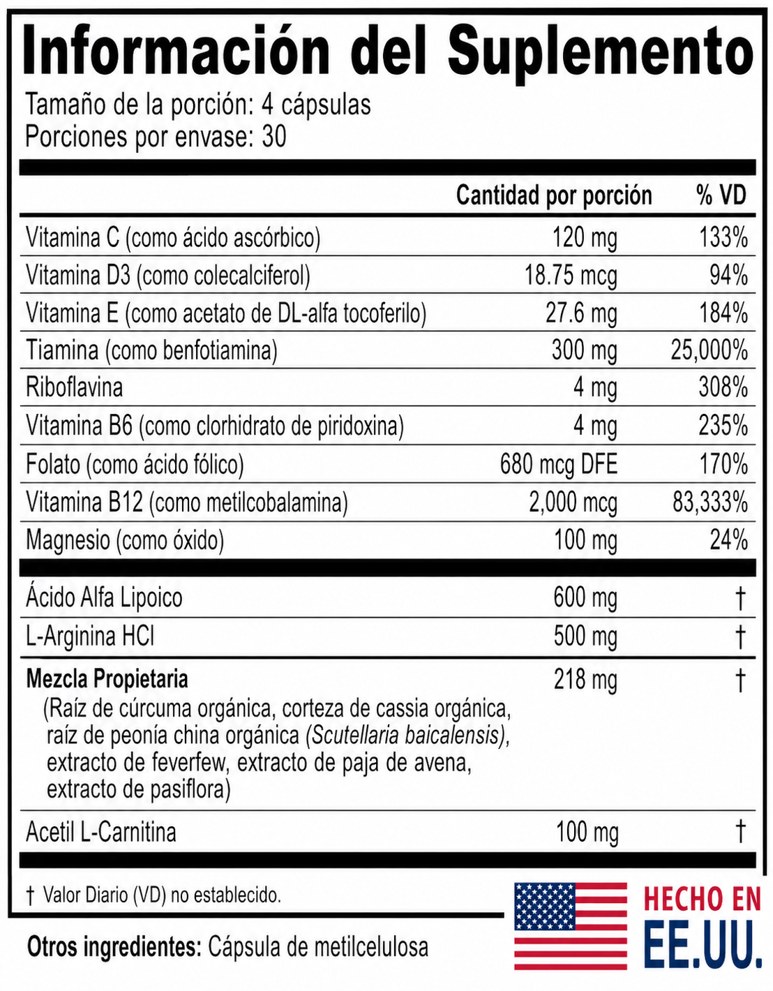 Complejo de Soporte Nervioso (Soporte diabetes) - Neuroturna