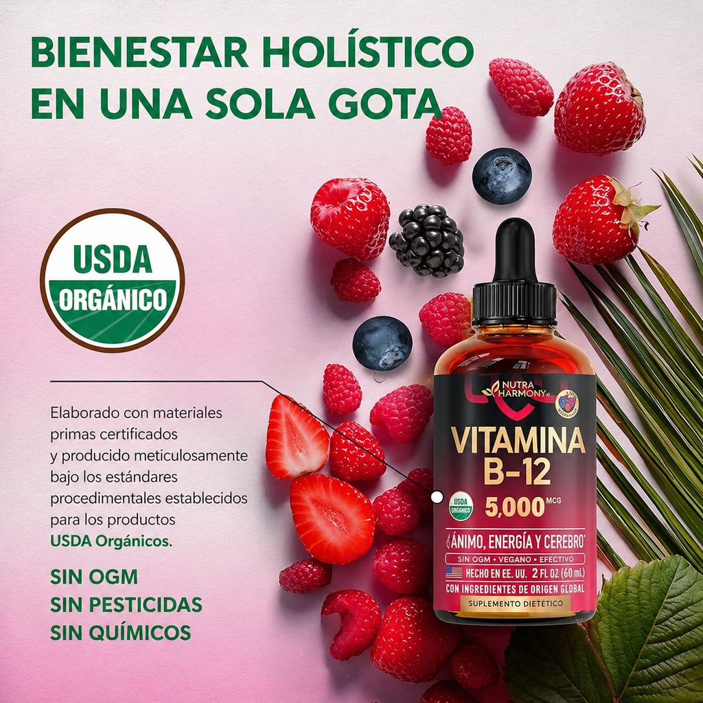 Vitamina B12 Sublingual - Nutra Harmony