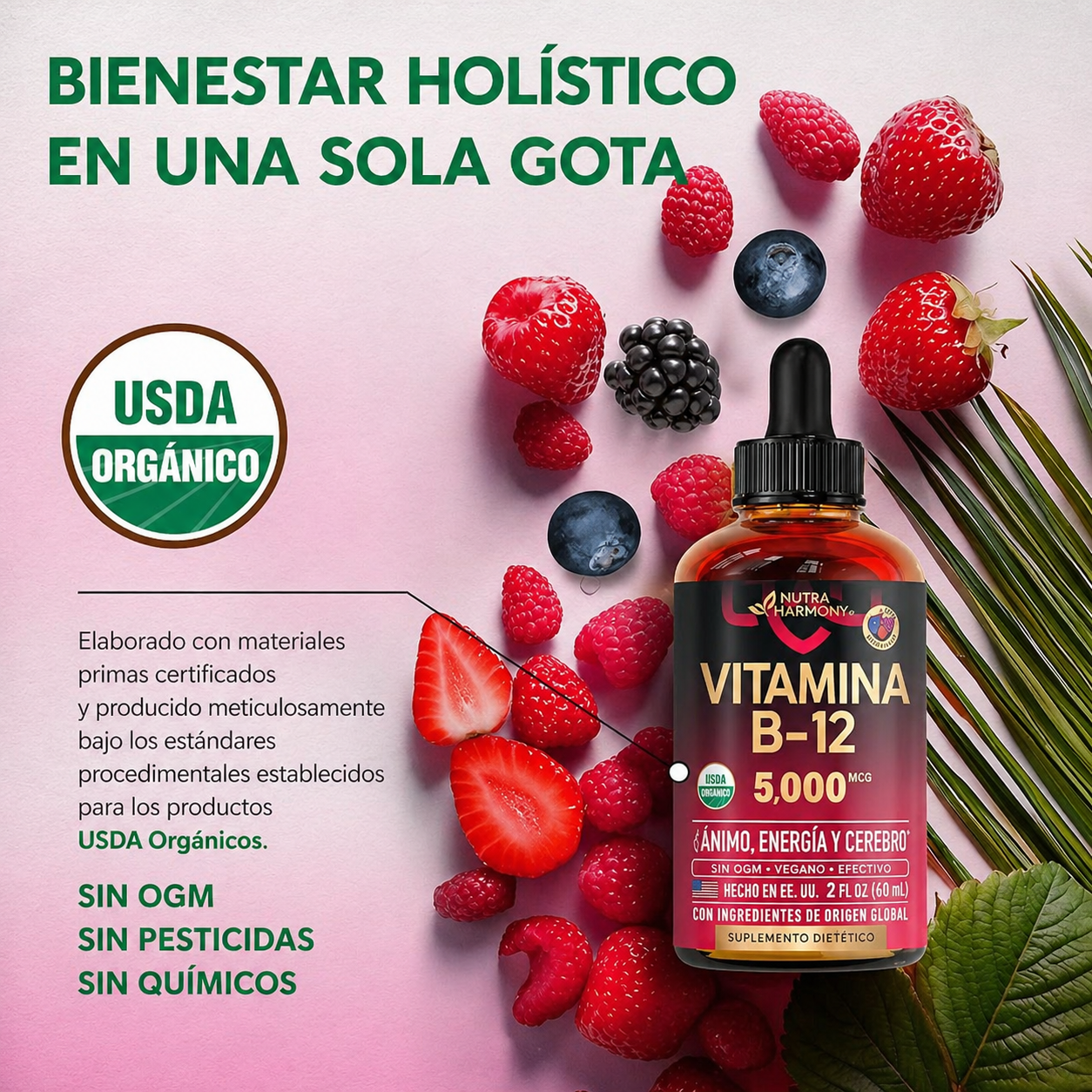 Vitamina B12 Sublingual - Nutra Harmony