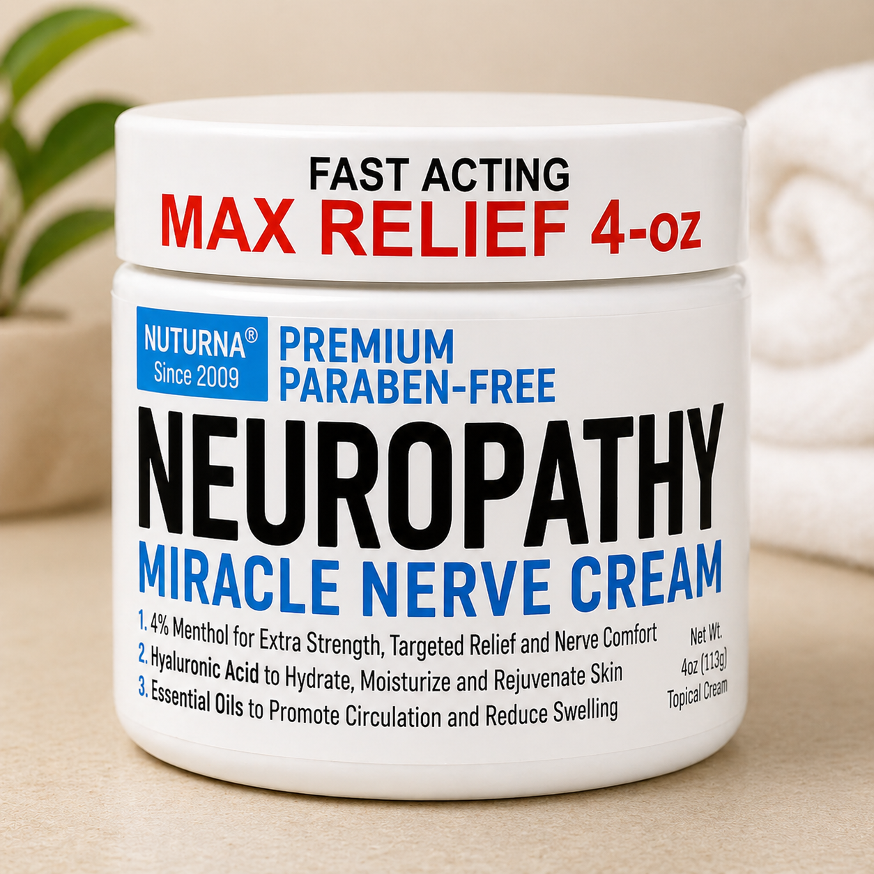 Crema Calmante para Neuropatía y Nervios
